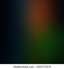 Dark Green, Red vector background with bows. Abstract illustration with bandy gradient lines. Pattern for booklets, leaflets.