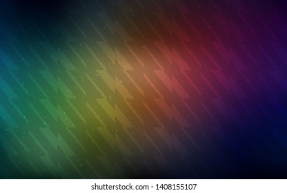 Dark Green, Red vector background with straight lines. Blurred decorative design in simple style with lines. Smart design for your business advert.