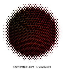 Dark Green, Red vector background with circles. Glitter abstract illustration with colorful drops. Design for your commercials.