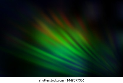 Dark Green, Red vector background with stright stripes. Modern geometrical abstract illustration with Lines. Smart design for your business advert.