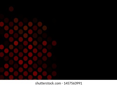 Dark Green, Red vector background with bubbles. Blurred bubbles on abstract background with colorful gradient. Pattern for beautiful websites.