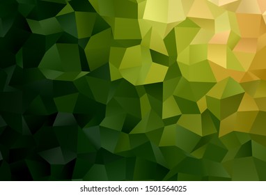 Dark Green, Red vector background in polygonal style. Illustration with set of colorful rectangles. Pattern can be used for websites.