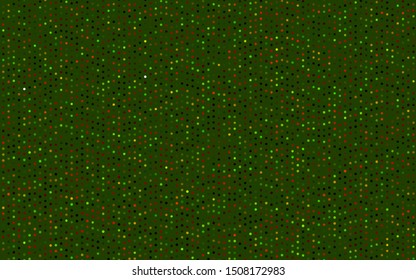 Dark Green, Red vector background with bubbles. Illustration with set of shining colorful abstract circles. Pattern for ads, leaflets.
