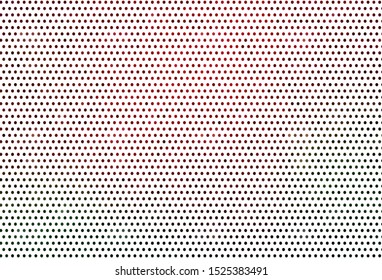 Dark Green, Red vector background with spots. Beautiful colored illustration with blurred circles in nature style. Pattern for futuristic ad, booklets.