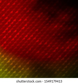 Dark Green, Red vector background in polygonal style. Colorful illustration with gradient rectangles and squares. Pattern for websites, landing pages.