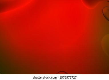 Dark Green, Red vector background with bent lines. A sample with blurred bubble shapes. Brand-new design for your ads, poster, banner.