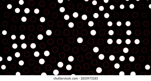 Dark Green, Red vector background with spots. Abstract decorative design in gradient style with bubbles. Pattern for booklets, leaflets.