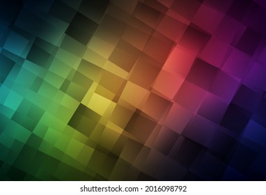 Dark Green, Red vector background in polygonal style. Beautiful illustration with rectangles and squares. Pattern for busines ad, booklets, leaflets