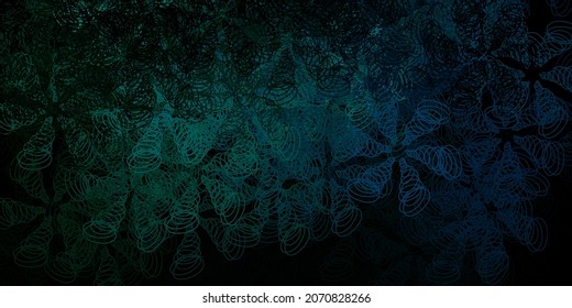 Dark green, red vector background with bubbles. Abstract illustration with colorful spots in nature style. Design for posters, banners.