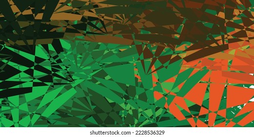 Dark Green, Red vector background with random forms. Simple design in abstract style with gradient forms. Simple illustration for your web site.