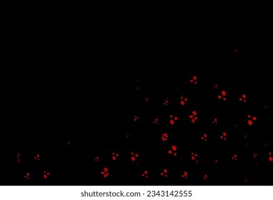 Dark Green, Red vector background with bent lines. Shining illustration, which consist of blurred lines, circles. Pattern for your business design.