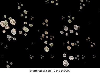 Dark Green, Red vector background with liquid shapes. A vague circumflex abstract illustration with gradient. A new texture for your  ad, booklets, leaflets.