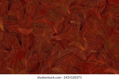 Dark Green, Red vector background with abstract shapes.