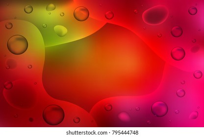 Dark Green, Red vector background with bent lines. An elegant bright illustration with gradient. Memphis design for your web site.