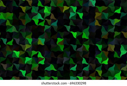 Dark Green, Red vector bandy template. Colorful illustration in abstract cranked style with gradient. Brand-new style for your business design.