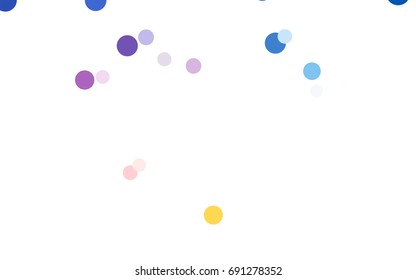 Dark Green, Red vector banner with circles, spheres. Abstract spots. Background of Art bubbles in halftone style with colored gradient.