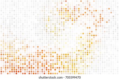 Dark Green, Red vector red banner with set of circles, dots. Donuts Background. Creative Design Template. Technological halftone illustration.