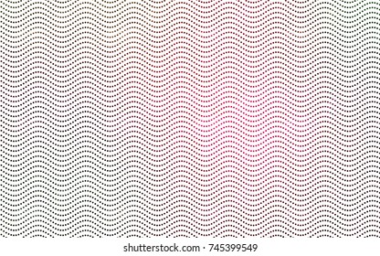 Dark Green, Red vector red banner with set of circles, dots. Donuts Background. Creative Design Template. Technological halftone illustration.