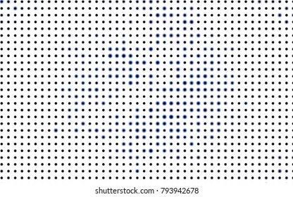 Dark Green, Red vector red banner with set of circles, dots. Donuts Background. Creative Design Template. Technological halftone illustration.