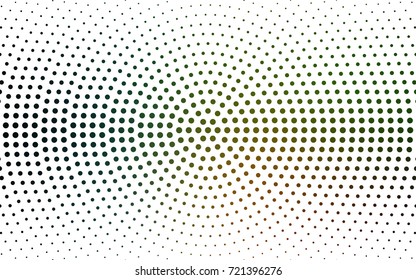 Dark Green, Red vector banners set of circles, spheres. Abstract spots. Art Background of bubbles in halftone style with colored gradient.