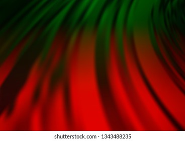 Dark Green, Red vector blur pattern. Colorful illustration in blurry style with gradient. The elegant pattern for brand book.
