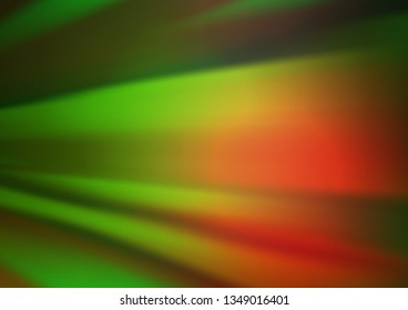 Dark Green, Red vector blur pattern. A completely new color illustration in a bokeh style. The blurred design can be used for your web site.