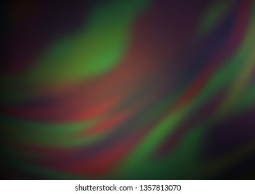 Dark Green, Red vector blur pattern. Colorful illustration in blurry style with gradient. The blurred design can be used for your web site.