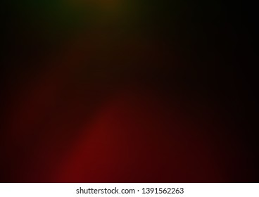 Dark Green, Red vector blur pattern. Colorful illustration in abstract style with gradient. A completely new template for your design.