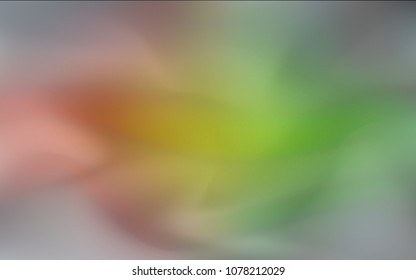 Dark Green, Red vector blurred shine abstract template. Brand-new colored illustration in blurry style with gradient. A new texture for your design.