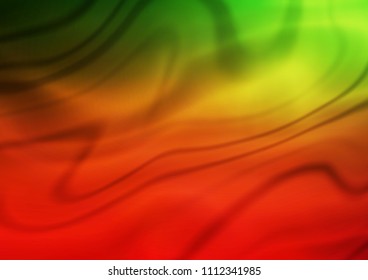 Dark Green, Red vector blurred background. A vague abstract illustration with gradient. The elegant pattern can be used as part of a brand book.