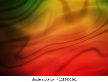 Dark Green, Red vector blurred shine abstract template. Glitter abstract illustration with an elegant design. Brand new style for your business design.