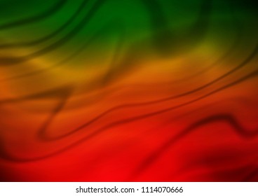 Dark Green, Red vector blurred bright template. A completely new color illustration in a vague style. The blurred design can be used for your web site.