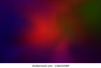Dark Green, Red vector blurred bright template. Creative illustration in halftone style with gradient. The completely new template can be used for your brand book.