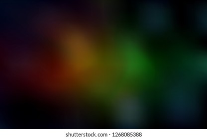 Dark Green, Red vector blurred and colored pattern. A vague abstract illustration with gradient. A completely new template for your business design.