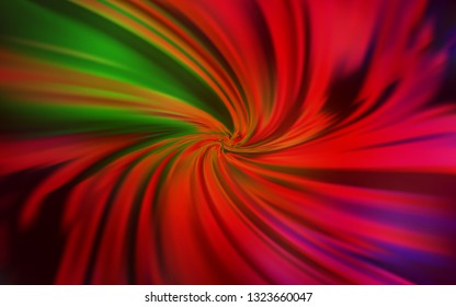 Dark Green, Red vector blurred shine abstract texture. Abstract colorful illustration with gradient. Completely new design for your business.