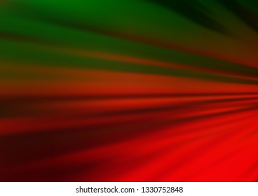 Dark Green, Red vector blurred and colored template. Colorful illustration in blurry style with gradient. A completely new design for your business.