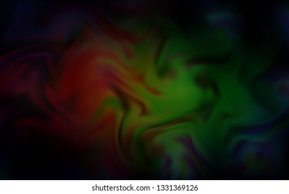 Dark Green, Red vector blurred shine abstract template. Abstract colorful illustration with gradient. Background for designs.