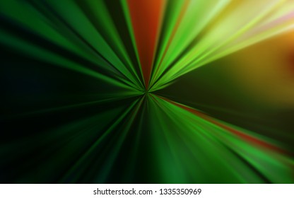 Dark Green, Red vector blurred shine abstract template. Colorful abstract illustration with gradient. Smart design for your work.