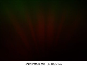 Dark Green, Red vector blurred and colored background. Shining colorful illustration in a Brand new style. The template can be used for your brand book.