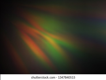 Dark Green, Red vector blurred shine abstract pattern. Glitter abstract illustration with an elegant design. A completely new design for your business.