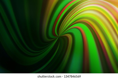 Dark Green, Red vector blurred background. Modern abstract illustration with gradient. Completely new design for your business.