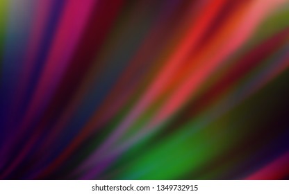 Dark Green, Red vector blurred pattern. Colorful abstract illustration with gradient. The best blurred design for your business.