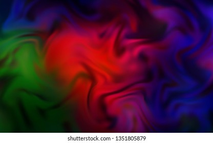 Dark Green, Red vector blurred shine abstract texture. Glitter abstract illustration with gradient design. Completely new design for your business.