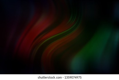 Dark Green, Red vector blurred shine abstract texture. Glitter abstract illustration with gradient design. Elegant background for a brand book.