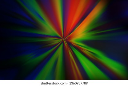 Dark Green, Red vector blurred background. Abstract colorful illustration with gradient. New style design for your brand book.