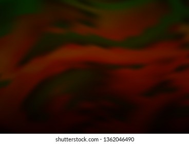 Dark Green, Red vector blurred bright pattern. Colorful abstract illustration with gradient. A new texture for your design.