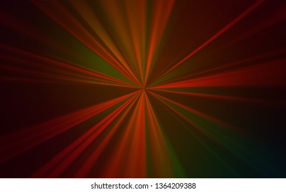 Dark Green, Red vector blurred pattern. A completely new colored illustration in blur style. New style for your business design.