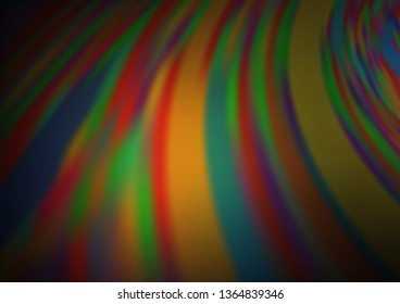 Dark Green, Red vector blurred bright background. Creative illustration in halftone style with gradient. The blurred design can be used for your web site.