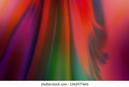 Dark Green, Red vector blurred shine abstract template. Colorful illustration in abstract style with gradient. The best blurred design for your business.