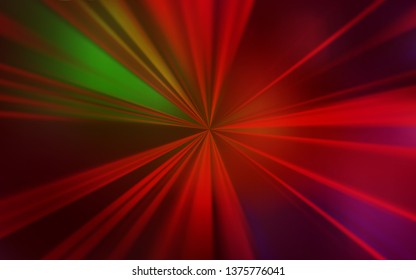 Dark Green, Red vector blurred shine abstract template. Abstract colorful illustration with gradient. New style for your business design.